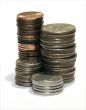 Piles of coins