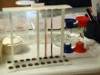 Medical equipment on white table