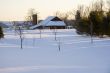 Snowy old farm