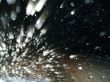 Blizzard on road