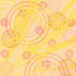 Yellow background with circles