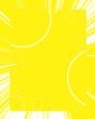 Yellow background with white circles