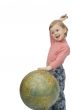 Baby and globe