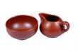 Ceramic sauce-boat and bowl