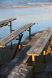 Wooden benches
