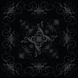 flower tile gothic 2 black