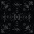 flower tile gothic black