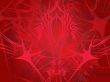 abstract red web