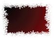snowflake red background