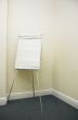 Blank flip chart