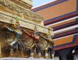 Statues at the Grand Palace, Bangkok, Thailand.
