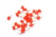 Red and white pills