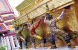 Statues at the Grand Palace, Bangkok, Thailand.