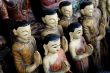 Wooden Buddhist statues