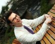 Businessman laughing
