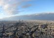 Panorama of Paris with a type on tour d,Eiffel