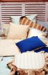 Bed with lots of pillows