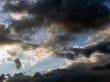 The sky, clouds