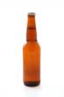 one bottle of beer isolated on white