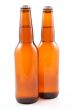 two bottles of beer isolated on white