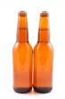two bottles of beer isolated on white