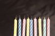 colorful birthday candles