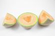 fresh, delicious sliced cantaloupe