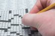 a daily crossword puzzle in a newspaper