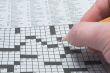 a daily crossword puzzle in a newspaper