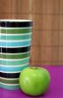 Cup and fruit