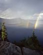 Crater Lake Double Rainbow