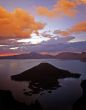 Crater Lake View at Sunset