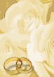 Yellow wedding greeting blank