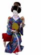 Geisha doll sitting