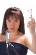 Girl with mic and glasses