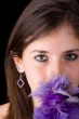 Teenager and feathers