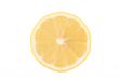 fresh lemon slices isolated on white