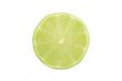 fresh lime slice isolated on white