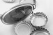 glass and beer cork