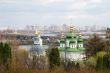 Monastery in Kiev under river Dnieper