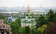 Monastery in Kiev under river Dnieper