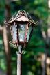 Rustic lamp close-up