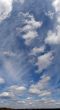 Vertical panoramic skyskype with clouds