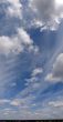 Vertical panoramic skyskype with clouds