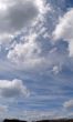Vertical panoramic skyskype with clouds