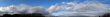 Horizontal panoramic skyskype with clouds