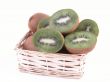 basket full of fresh kiwi fruits