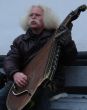 Street folk musician with bandura