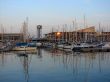 Evening port of Barcelona