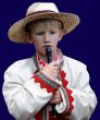 Boy folk musician